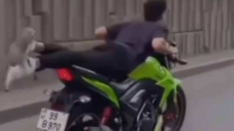 Motosikletçi Bakı küçələrində ölümlə “oynayıb”