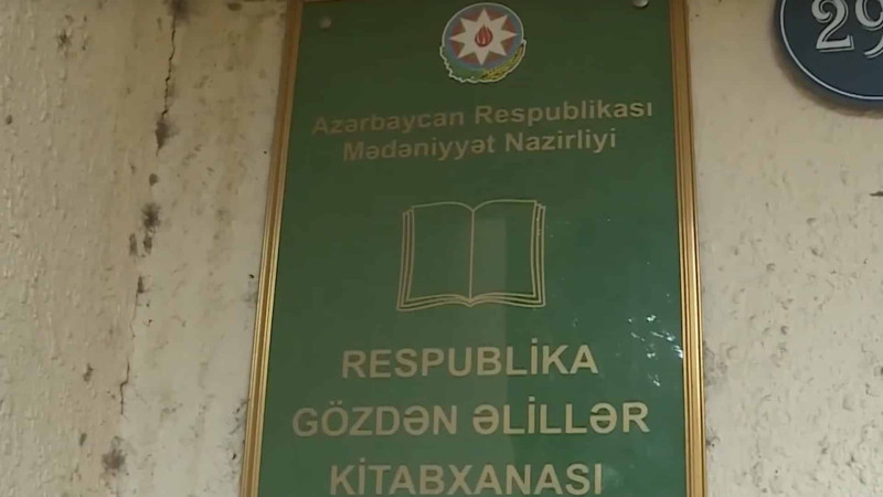 Bakıda gözdən əlillər üçün kitabxana işləyir - VİDEO