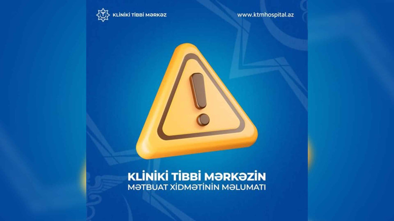658 nəfər zəhərlənmə ilə bağlı Kliniki Tibbi Mərkəzə müraciət edib