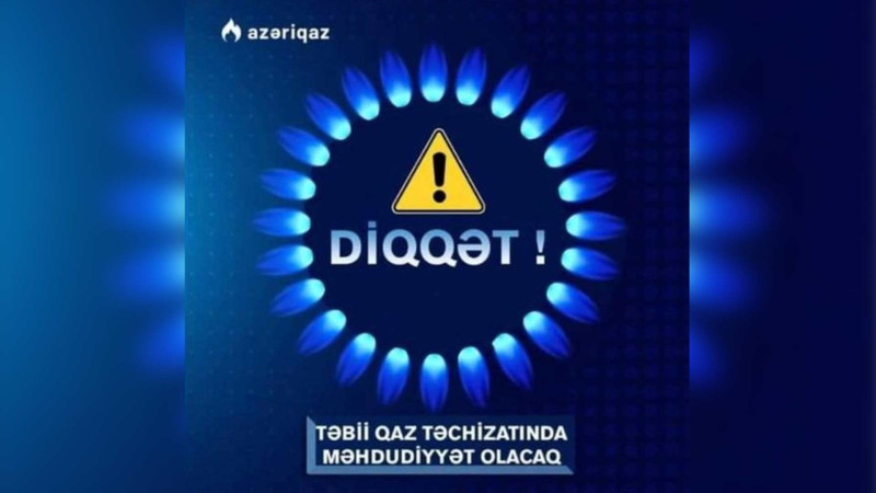 Nəsimi rayonunda qaz olmayacaq