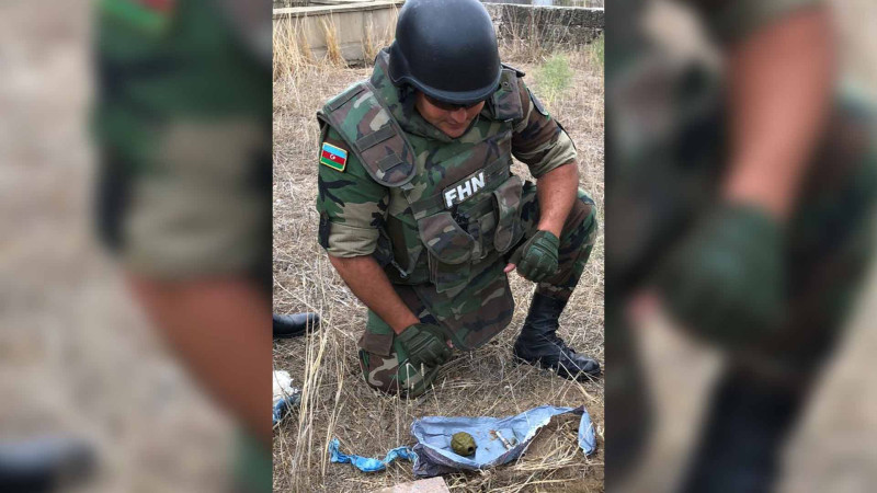 Xəzərdə əl qumbarası tapılıb