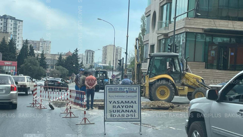 Yasamalda təmir işləri aparılır