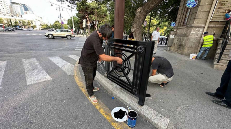 Nəsimi rayonunda genişmiqyaslı abadlıq işləri aparılır