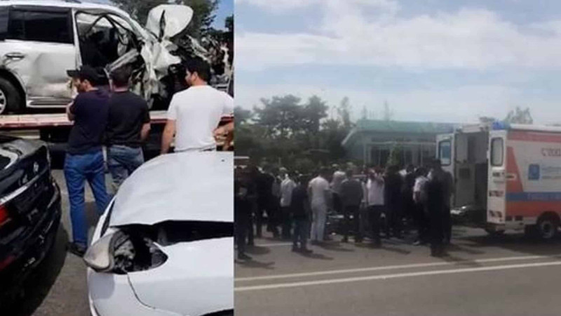 Aeroport yolunda zəncirvari qəza baş verib - VİDEO