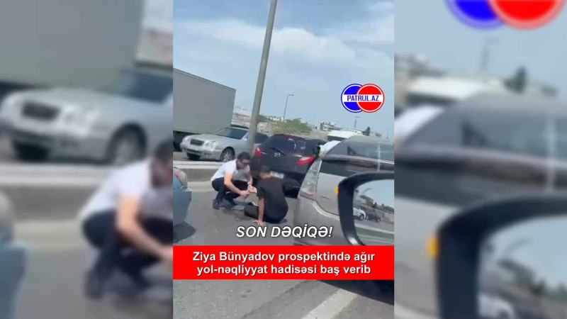 Ziya Bünyadov prospektində zəncivari qəza baş verib