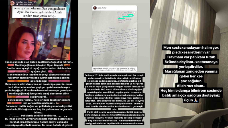 Məşhur bloger Aysel Şükürova keçmiş əri tərəfindən silahlı hücuma məruz qalıb