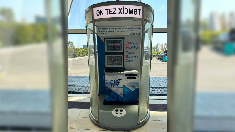 Ədliyyə Nazirliyi Heydər Əliyev Beynəlxalq Aeroportunda yeni xidmətinə start verib