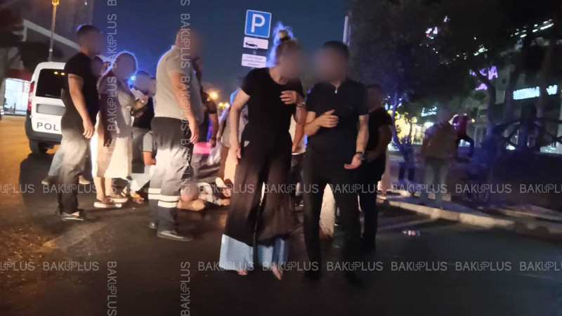 Nizami rayonunda piyadanı maşın vurub
