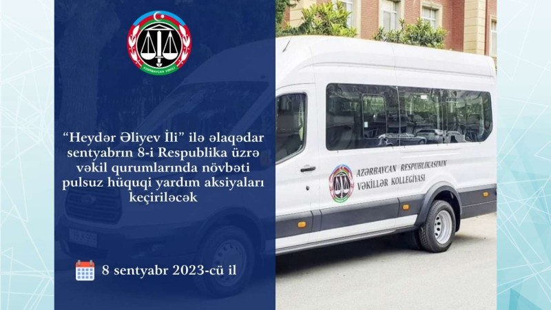 Bakıda vəkillər sakinlərə hüquqi yardım edəcəklər