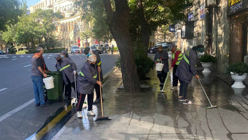 Bakının iki rayonu ərazisində abadlıq işləri görülüb