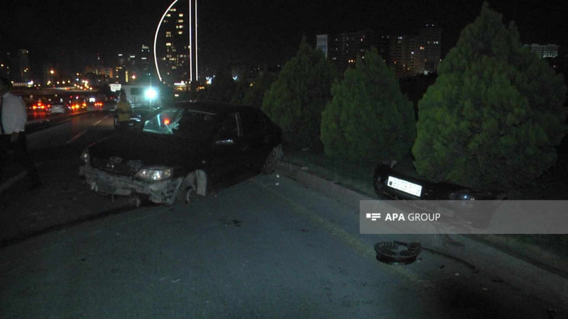 Heydər Əliyev prospektində yol qəzası baş verib