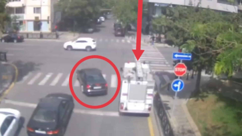 Xilasedicilərin maşınına yol vermək üçün qayda pozan sürücü cərimələnib