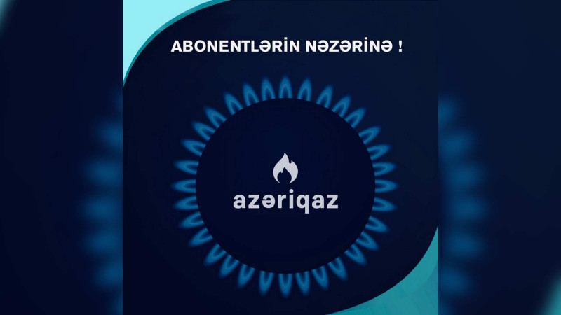 Xətainin bir hissəsində qaz kəsilib