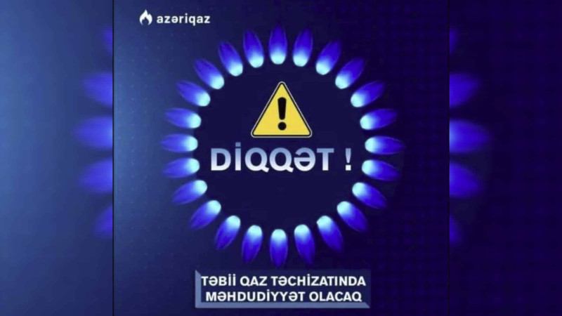 Abonentlərin nəzərinə: Ələtdə qaz olmayacaq