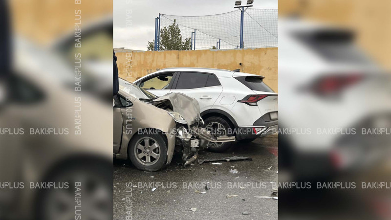 DİN Hospitalının yanında 2 avtomobil toqquşub