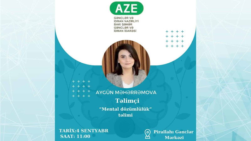 Pirallahıda psixoloji mövzuda təlim təşkil olunacaq