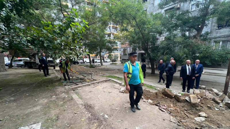 Nəsiminin daha 2 küçəsində əsaslı təmirə başlanılıb