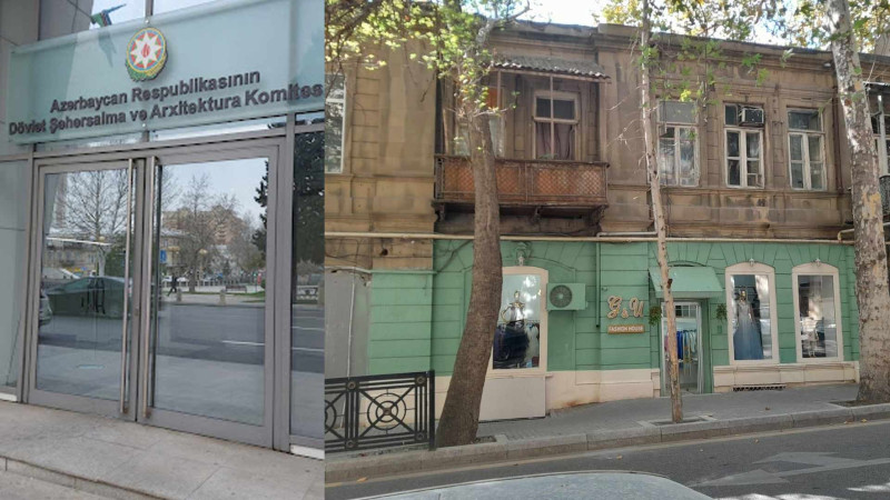 Nəsimi rayonunda yaşıl rəngə boyanmış bina ilə bağlı qərar verilib