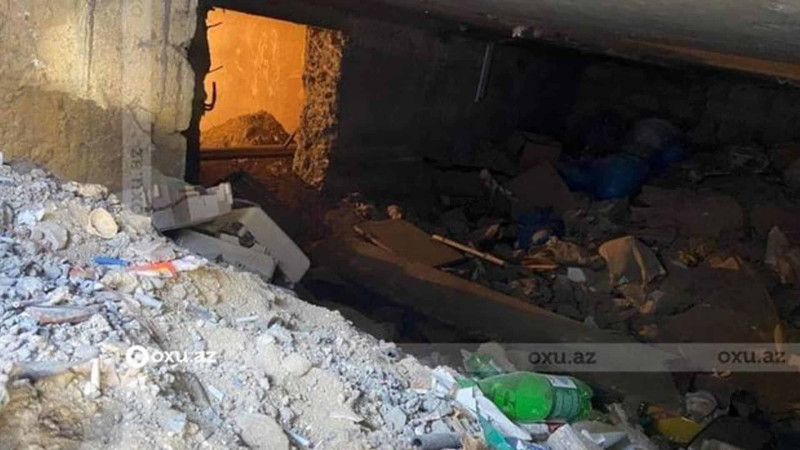 Suraxanıda yerləşən binanın sakinləri təhlükə ilə üz-üzədirlər