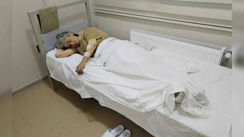 Yaralı erməni qadın Azərbaycan hospitalına təxliyə olunub