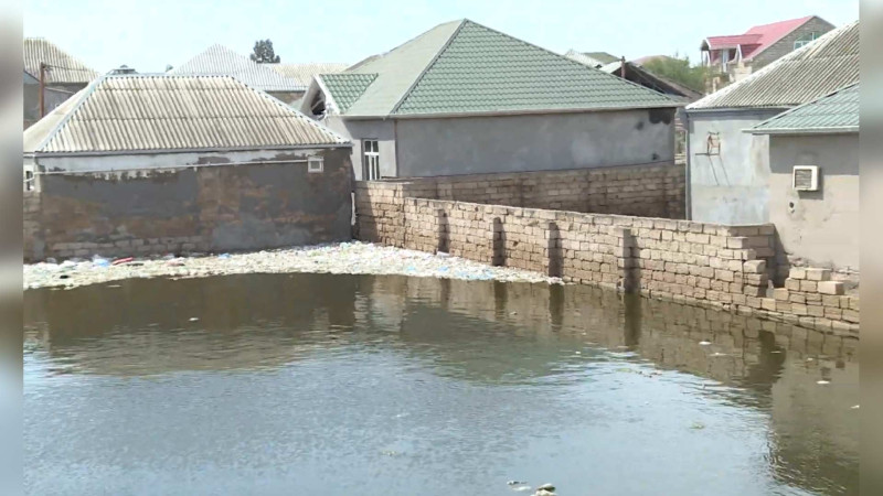 Binə qəsəbəsini su basıb - VİDEO