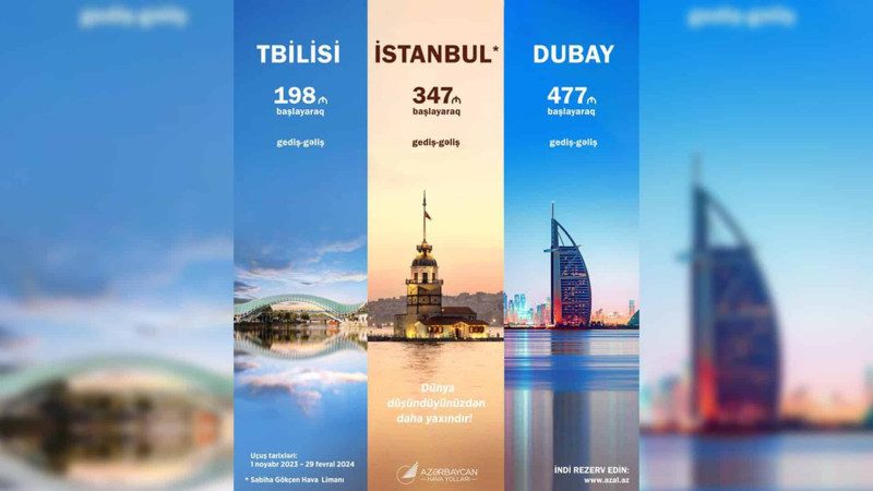 AZAL üç populyar istiqamətə qiymətləri endirib