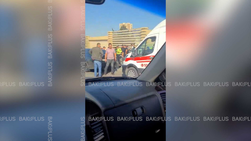 Aeroport yolunda “BMW” piyadanı vurub