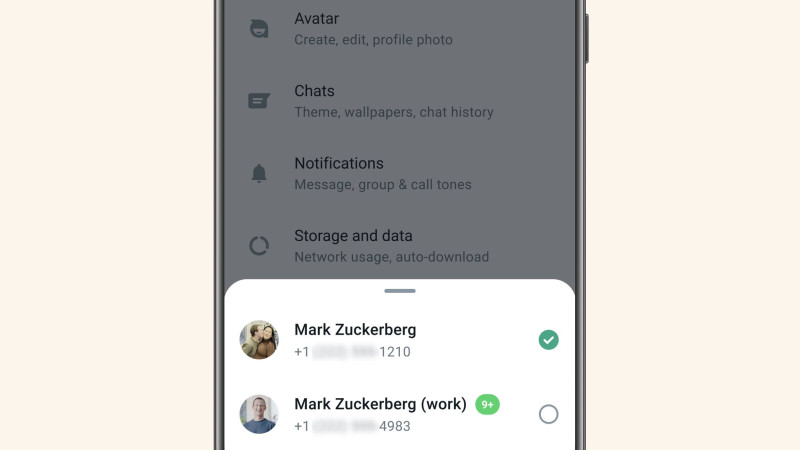 WhatsApp-a 2 profildən istifadə etmək imkanı gəlir