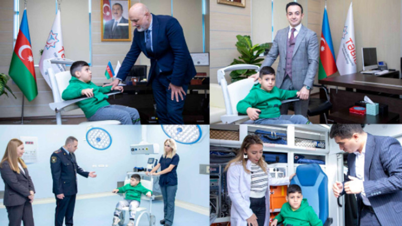 Fiziki qüsurlu uşağa Yeni Klinikada tur təşkil olunub