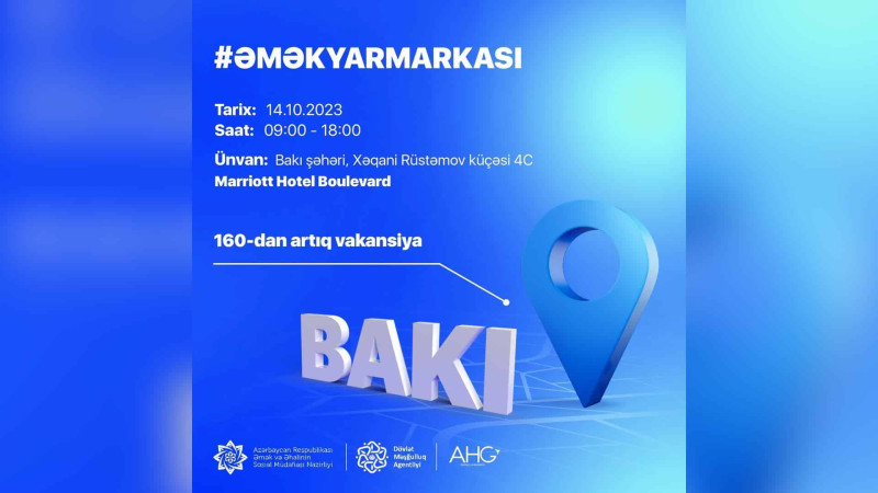 Paytaxtda əmək yarmarkası keçiriləcək