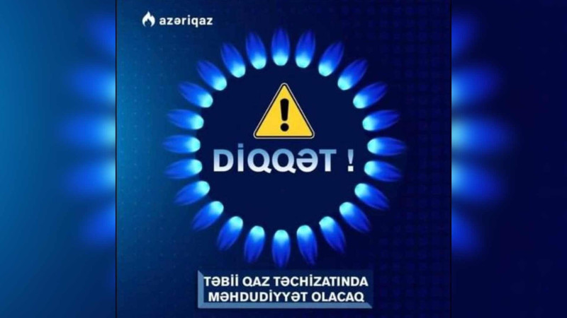Bakının 2 rayonunda qaz olmayacaq