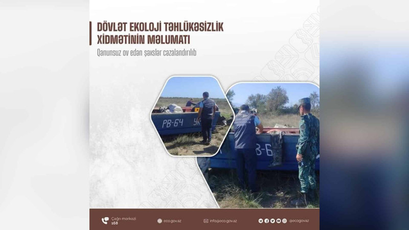 Bakıda qanunsuz balıq ovu ilə məşğul olan şəxslər saxlanılıblar