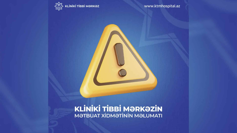 Sentyabrda 149 nəfər Kliniki Tibbi Mərkəzə zəhərlənmə ilə müraciət edib