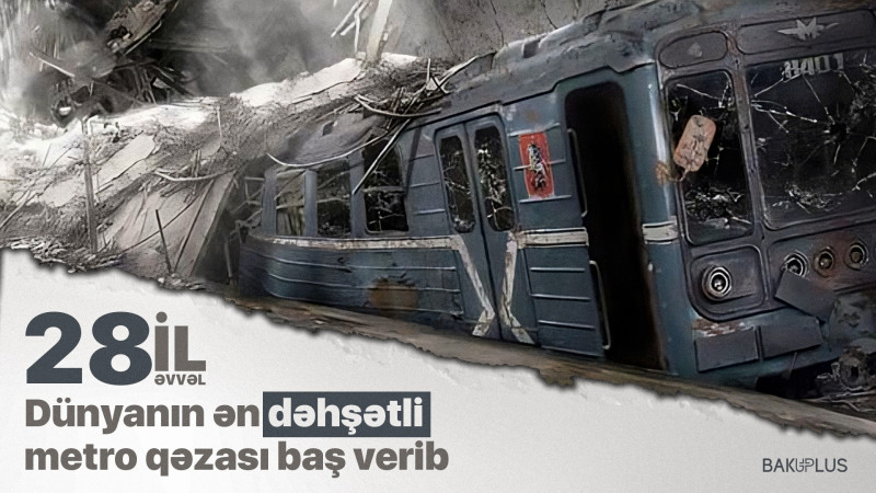 Bakıda 28 il əvvəl dünyanın ən dəhşətli metro qəzası baş verib