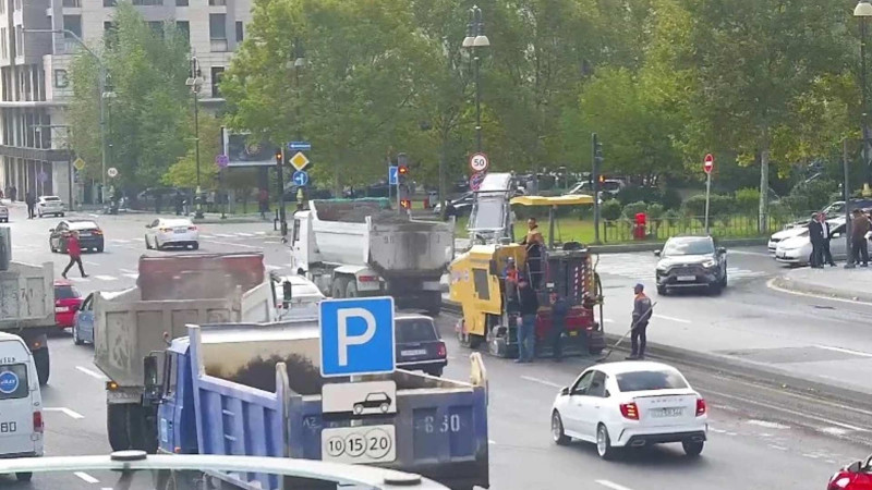 Səməd Vurğun küçəsi təmir olunur