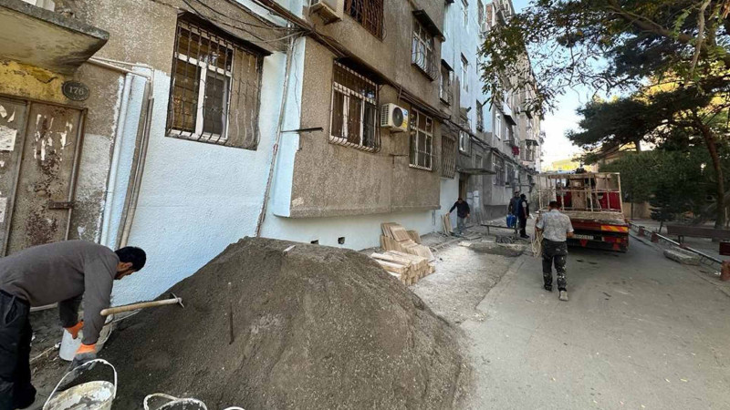 Nəsimidə daha 2 ünvanda abadlıq işləri davam edir