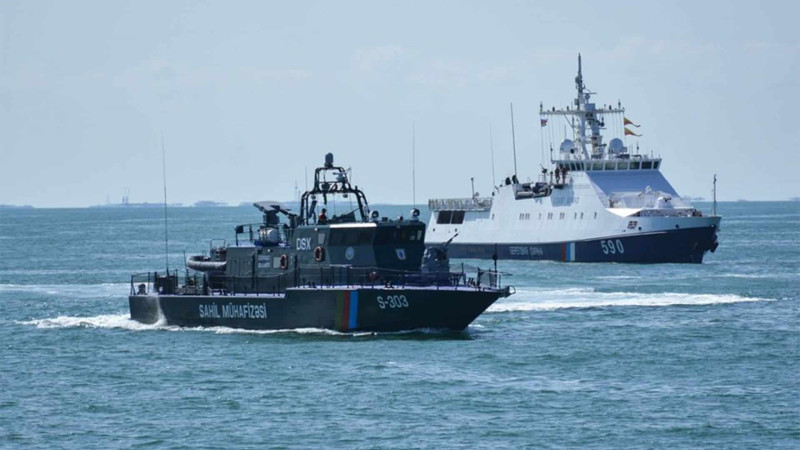 Rusiyanın “Rəsul Qəmzətov” sərhəd gəmisi Bakıda olub