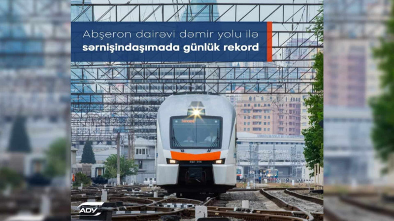 Bakı-Sumqayıt qatarı rekord sayda sərnişin daşıyıb