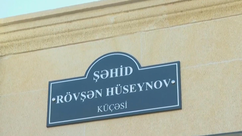 Rəsulzadə qəsəbəsində küçəyə şəhid adı verilib
