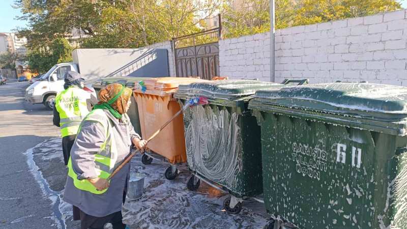 Yasamal rayonu boyunca təmizlik işləri aparılıb