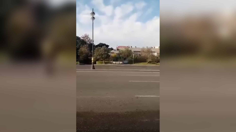 Zığ şosesində məktəbin qarşısında təhlükə: yolu keçmək mümkün deyil - VİDEO