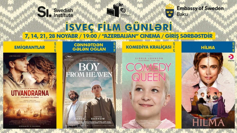 Bakıda İsveç film günləri keçiriləcək
