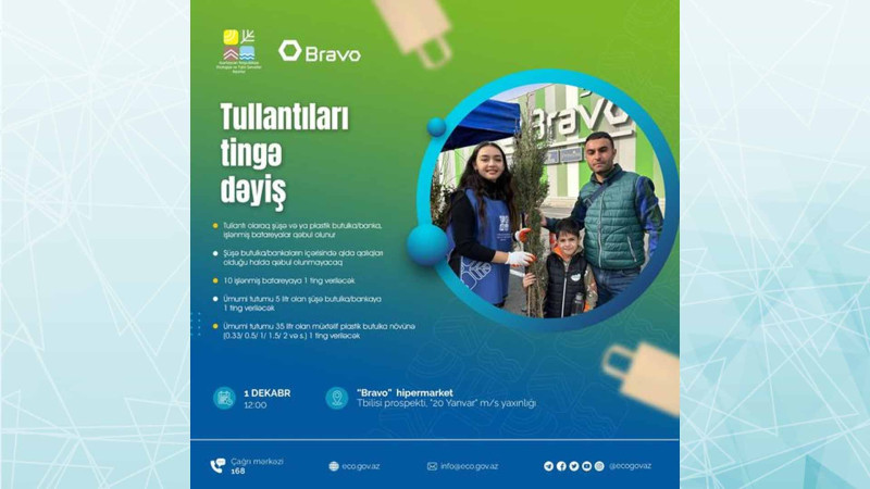 Bakıda sakinlər növbəti dəfə tullantıları ağac tinglərinə dəyişəcəklər