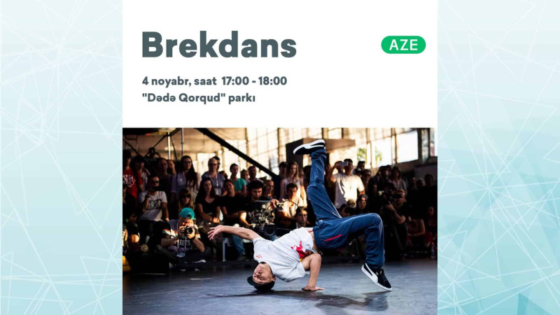 Bakıda açıq havada breykdans üzrə dərs veriləcək