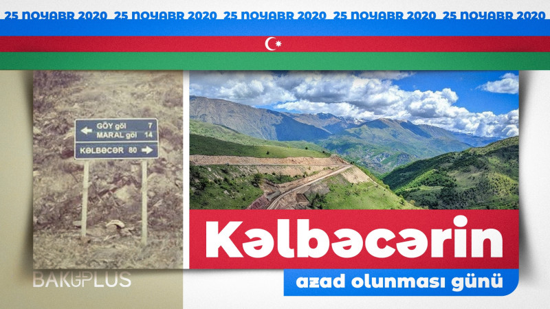 Kəlbəcərin azad olunmasından 3 il keçir