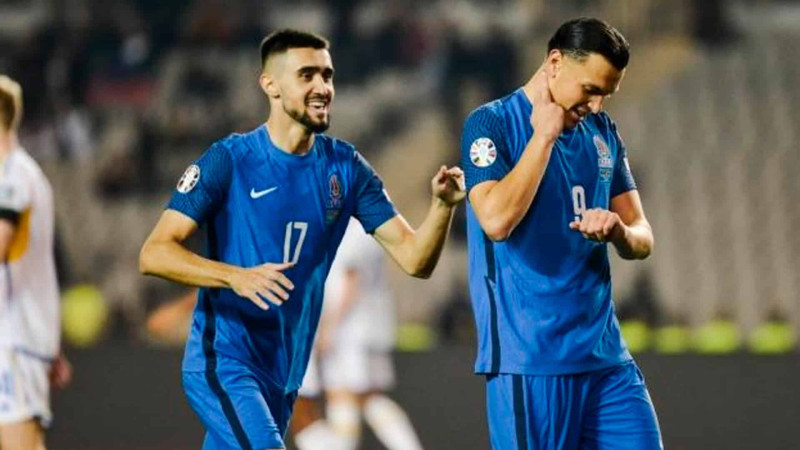 Azərbaycan millisi İsveçə 3 cavabsız qol vurub