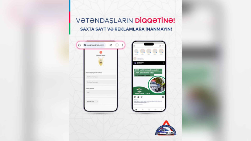 Ölkədə saxta cərimə ödəmək saytı peyda olub