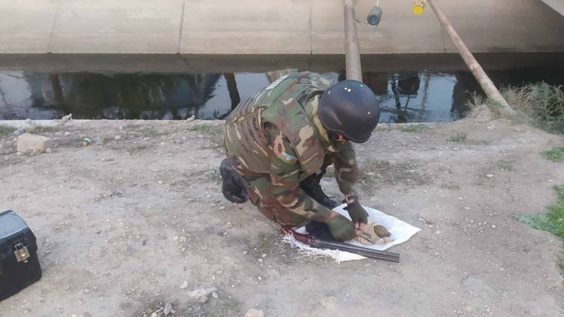 Binə qəsəbəsində silah-sursat aşkar edilib