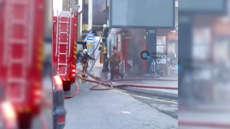 “Xətai” metro stansiyasının yaxınlığında yanğın hadisəsi baş verib