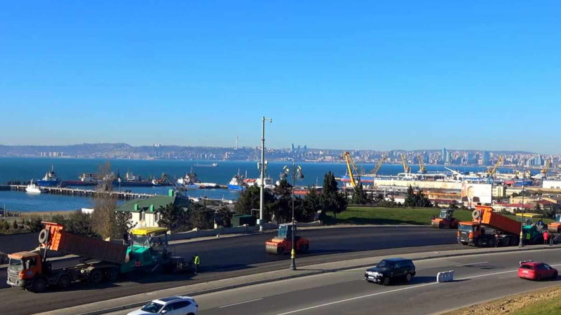 8 Noyabr prospektindəki təmir işləri bitib